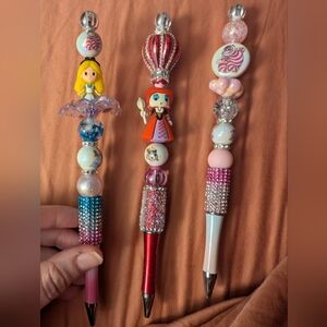 Alice In Wonderland Beaded Pens Bundle Lot